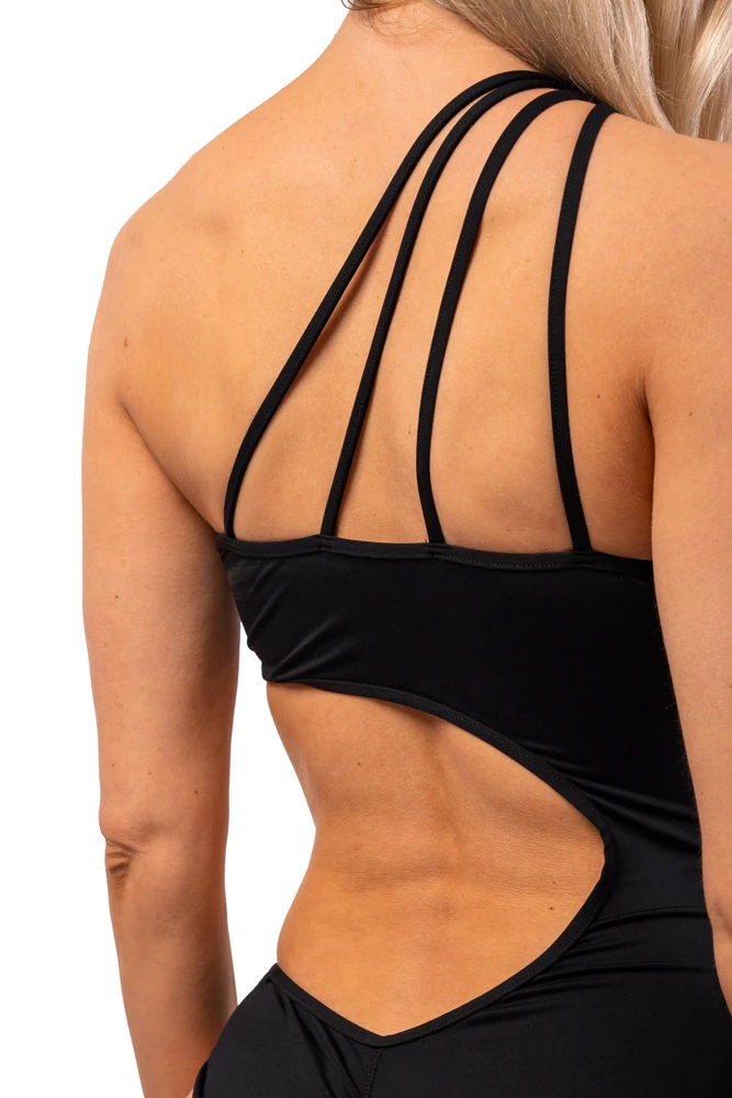 Strój kąpielowy Nebbia  One Shoulder Asymmetrical Monokini 459 Black