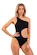 Strój kąpielowy Nebbia  One Shoulder Asymmetrical Monokini 459 Black M
