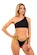 Strój kąpielowy Nebbia  One Shoulder Bandeau Bikini Top 448 Black