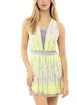 Sukienka damska Lucky in Love  Pleat Wave Dress Neon Yellow