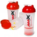 Szejker Amix Nutrition  Monster Bottle 600 ml White/Red