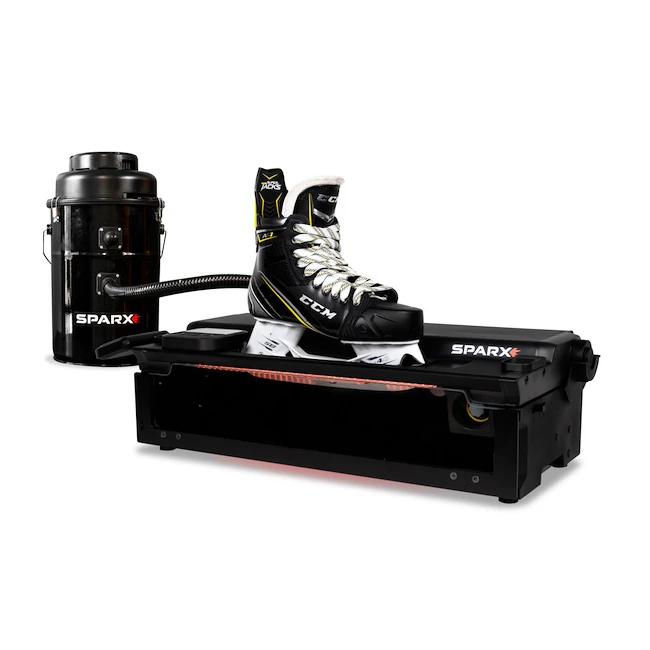 Szlifierka + Podstawa Sparx  Sharpener 3 Commercial + Odkurzacz PV100 Vacuum