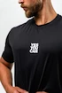 T-shirt męski Nebbia Performance+ Funkcjonalny T-shirt sportowy RESISTANCE czarny