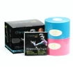 Taśma do tapingu BronVit  Sport kinesiology tape balení 2 x 6m – classic –  modrá + růžová