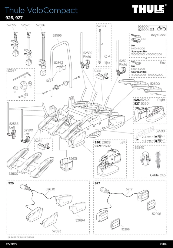 Thule VeloCompact 926 + adapter do 4. roweru