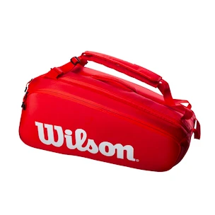 Torba na rakiety Wilson  Super Tour 9 Pack Red
