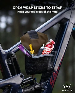 Torba na ramę PEATY'S  Holdfast trail tool wrap - nightrider black (phf-ttw-nrb-25)
