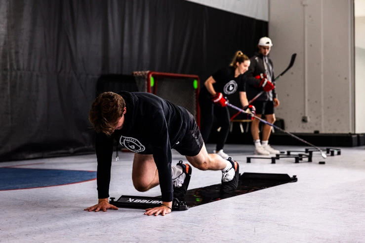 trenażer jazdy na łyżwach Bauer  REACTOR SKATING/SLIDE BOARD