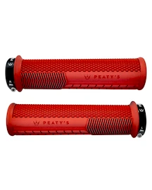 Uchwyty na kierownicę PEATY'S Monarch knurl thin red (pgm-knl-thn-red-20)