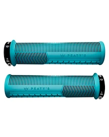 Uchwyty na kierownicę PEATY'S Monarch mushroom thin turquoise (pgm-msh-thk-trq-20)
