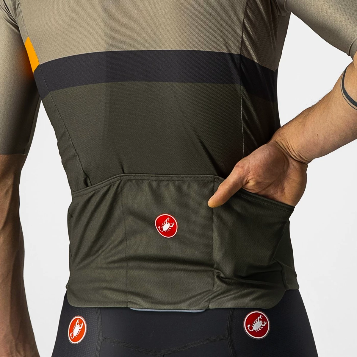 Castelli A Blocco Green/Pop Orange-Dark Gray