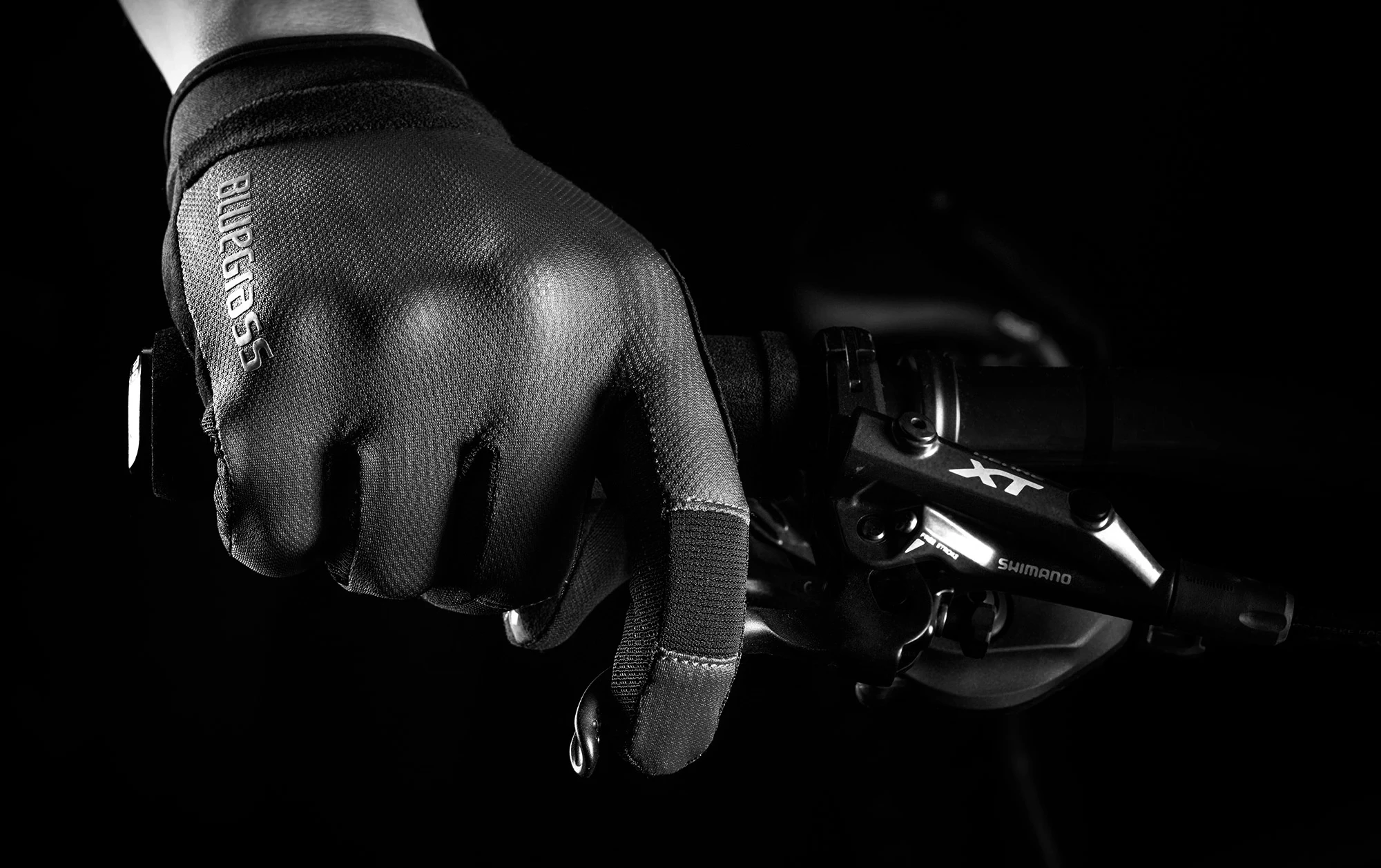 Rękawiczki rowerowe Bluegrass React czarne