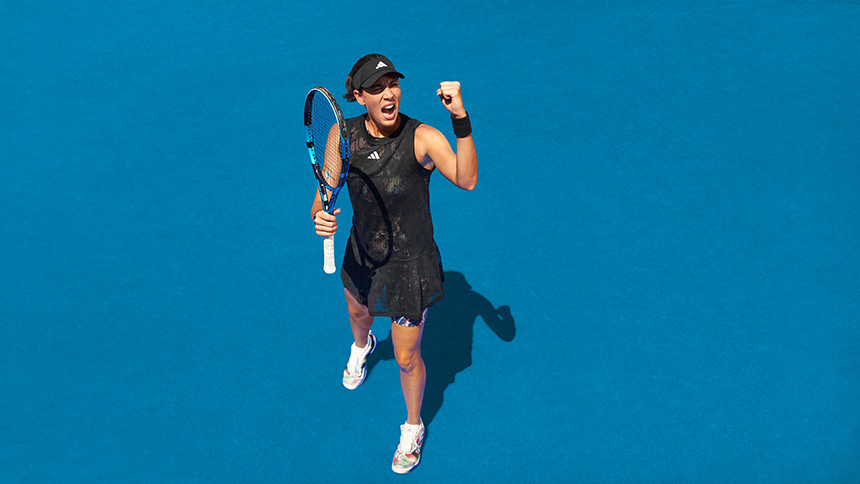 Garbine Muguruza w odzieży tenisowej adidas Melbourne 2023