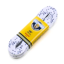 Woskowane sznurowadła hokejowe Howies 310 cm White