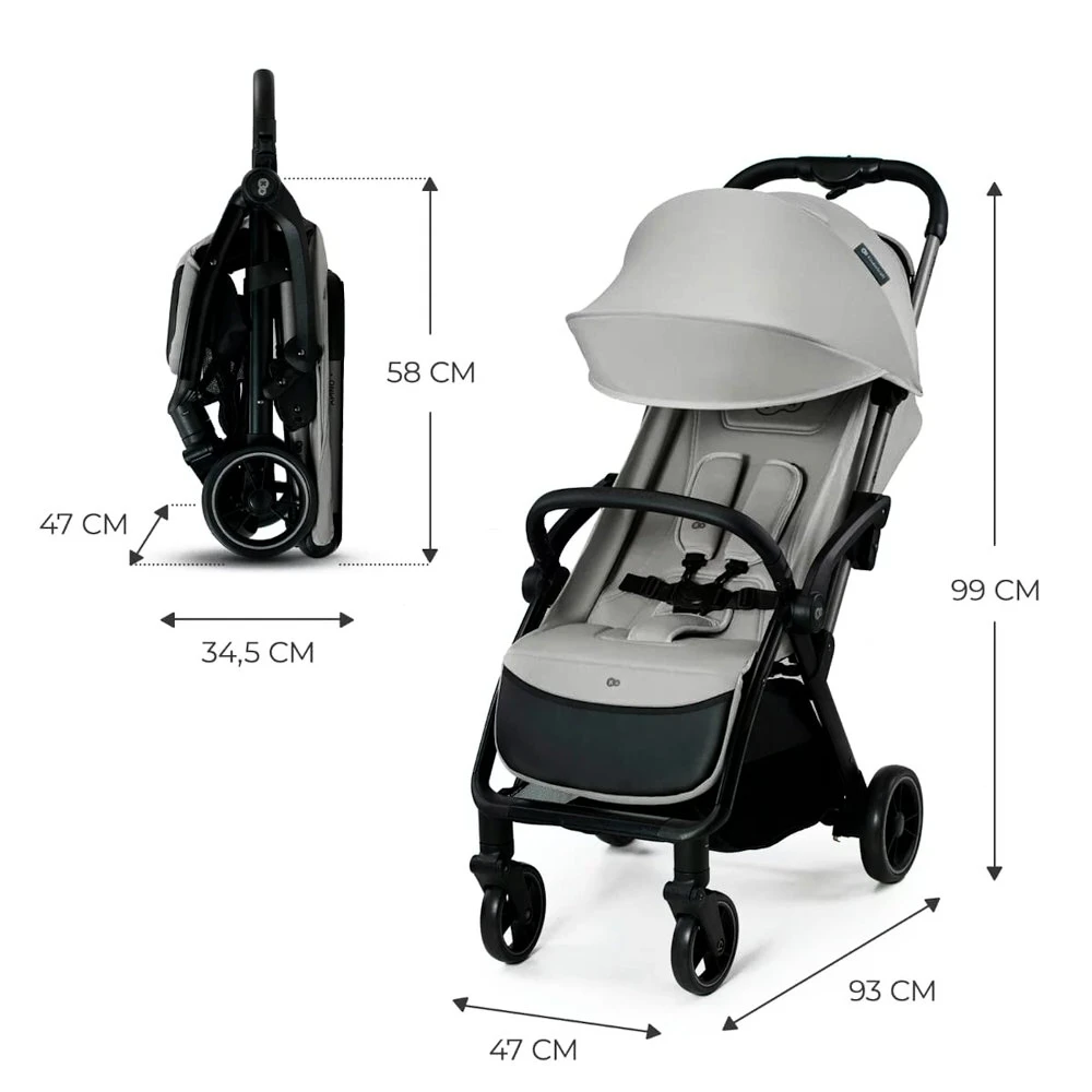 Wózek miejski Kinderkraft Apino Dove Grey