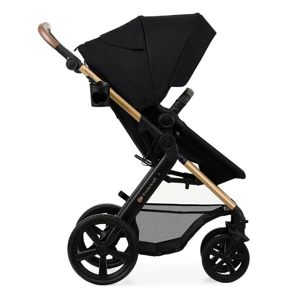 Wózek miejski Kinderkraft Moov 2 3in1 Pure Black Eva Wheels