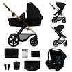 Wózek miejski Kinderkraft Moov 2 3in1 Pure Black Eva Wheels