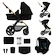 Wózek miejski Kinderkraft Moov 2 3in1 Pure Black Eva Wheels