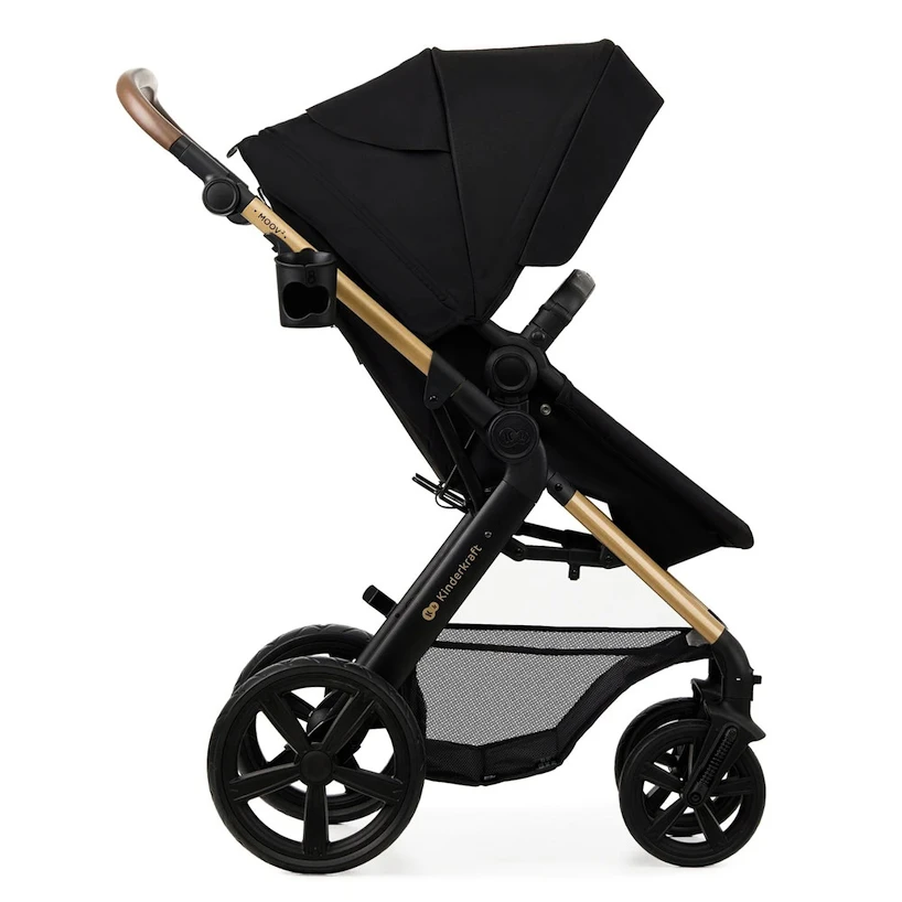 Wózek miejski Kinderkraft Moov 2 3in1 Pure Black Eva Wheels