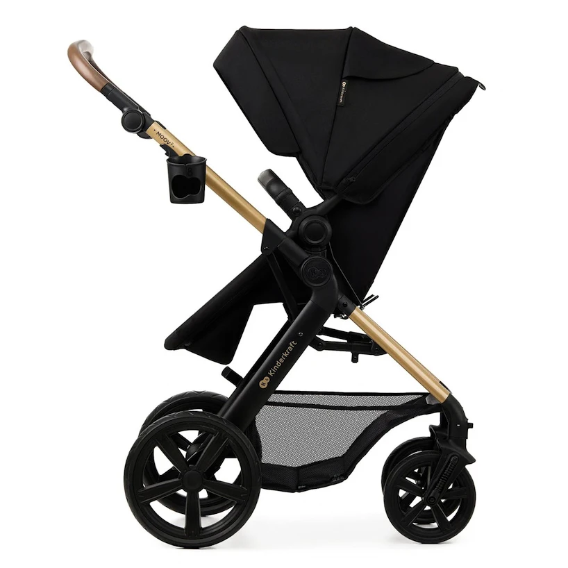 Wózek miejski Kinderkraft Moov 2 3in1 Pure Black Eva Wheels