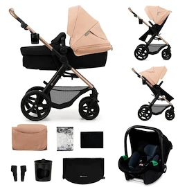 Wózek miejski Kinderkraft Moov 2 3in1 Sand Beige Eva Wheels