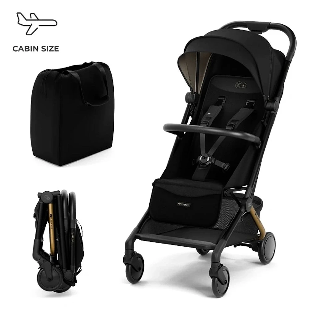 Wózek spacerowy do samolotu Kinderkraft Pilot 2 Midnight Black