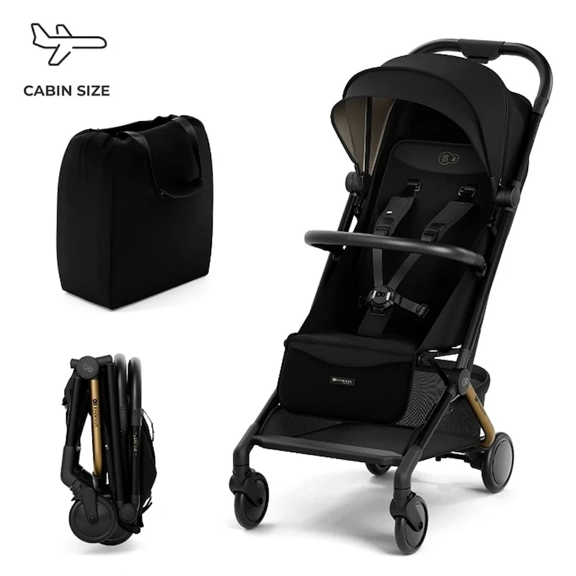 Wózek spacerowy do samolotu Kinderkraft Pilot 2 Midnight Black