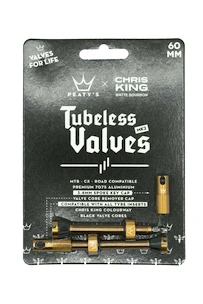 Zawór do systemu bezdętkowego PEATY'S  X chris king (mk2) bourbon tubeless valves 60mm (ptv2-60-brb-12)