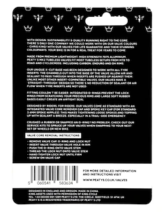 Zawór do systemu bezdętkowego PEATY'S  X chris king (mk2) bourbon tubeless valves - 80mm (ptv2-80-brb-12)