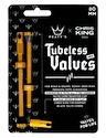 Zawór do systemu bezdętkowego PEATY'S  X chris king (mk2) gold tubeless valves - 80mm (ptv2-80-gld-12)