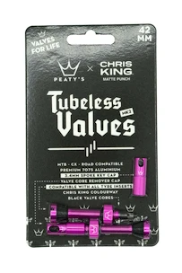 Zawór do systemu bezdętkowego PEATY'S  X chris king (mk2) punch tubeless valves 42mm (ptv2-42-pun-12)