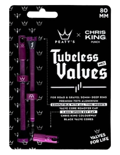 Zawór do systemu bezdętkowego PEATY'S  X chris king (mk2) punch tubeless valves - 80mm (ptv2-80-pun-12)