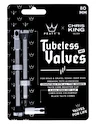 Zawór do systemu bezdętkowego PEATY'S  X chris king (mk2) silver tubeless valves - 80mm (ptv2-80-sil-12)