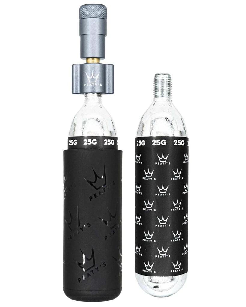 Zestaw głowicy CO2 z nabojami PEATY'S  Mtb (25g) - slate (ppr-hti-mtb-slt-12)