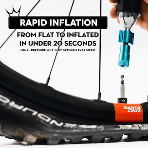 Zestaw głowicy CO2 z nabojami PEATY'S  Mtb (25g) - violet (ppr-hti-mtb-vlt-12)
