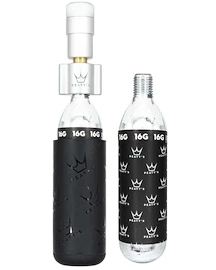Zestaw głowicy CO2 z nabojami PEATY'S Road & gravel (16g) - silver (ppr-hti-rag-sil-12)