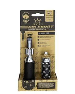 Zestaw głowicy CO2 z nabojami PEATY'S  Road & gravel (16g) - slate (ppr-hti-rag-slt-12)