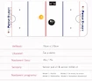 Zestaw hokejowy Potent Hockey  Super Power Shooting Pad